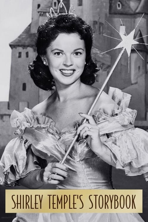 A glamorous Shirley Temple stands confidently in a vintage costume, holding a magical wand with a starburst effect. The warm, golden lighting enhances the fairy tale atmosphere, while the castle backdrop adds a sense of wonder and adventure.