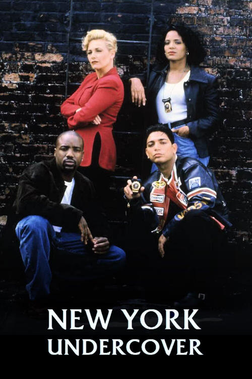 The poster features four individuals against a gritty brick wall, with a moody, urban atmosphere. The woman in the red jacket stands confidently while the man in the suit sits beside her, creating a dynamic composition. The dark clothing and shadowy background evoke a sense of mystery and intrigu...