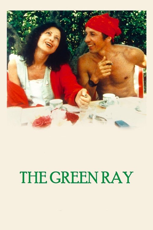 The poster features a couple enjoying a casual picnic outdoors, with vibrant reds and greens dominating the scene. The man wears a red hat and shirt, while the woman dons a red jacket and white top. Their relaxed expressions and casual attire suggest a carefree, perhaps humorous mood. The title "...