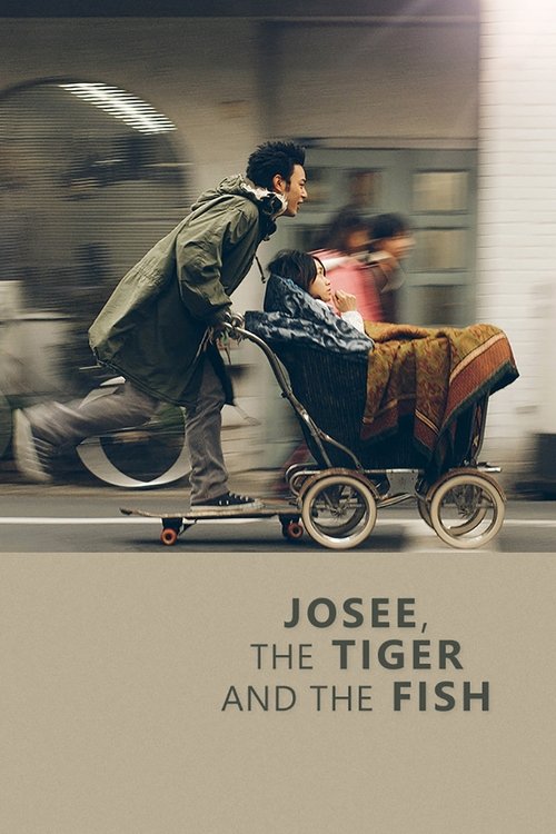 The poster captures a dynamic scene of a man pushing a stroller through a bustling city, with blurred figures in the background suggesting motion and energy. Warm tones of orange and brown dominate the image, evoking a sense of warmth and nostalgia. The title at the bottom hints at a story about ...
