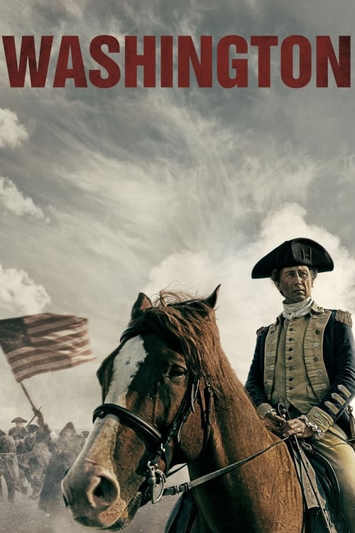 The poster features a dramatic scene with a mounted officer in a tricorn hat, exuding authority against a cloudy sky. An American flag waves in the background, suggesting a patriotic theme. The muted earth tones and dramatic lighting evoke a sense of historical drama and tension.