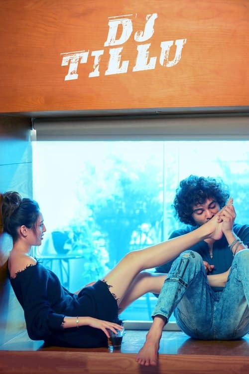 The poster features two women in a relaxed, intimate pose against a bright, blurred background. The warm orange tones of the wooden sign above them create a cozy atmosphere, while the cool blue tones of the window suggest a serene, perhaps slightly dreamy mood.