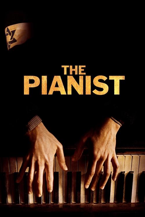 The poster features a dark, moody scene with two hands playing a piano, evoking a sense of deep emotion and artistic struggle. The golden title text stands out against the black background, creating a striking contrast that hints at the film's emotional depth and cinematic quality.