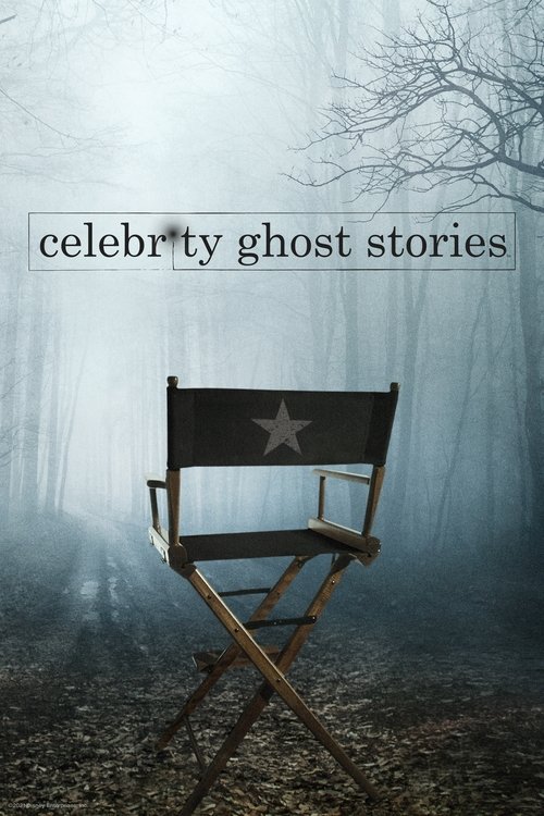 The poster features a solitary wooden director's chair in a misty, eerie forest setting, evoking mystery and suspense. The muted tones and shadowy atmosphere suggest a supernatural or ghost story theme.