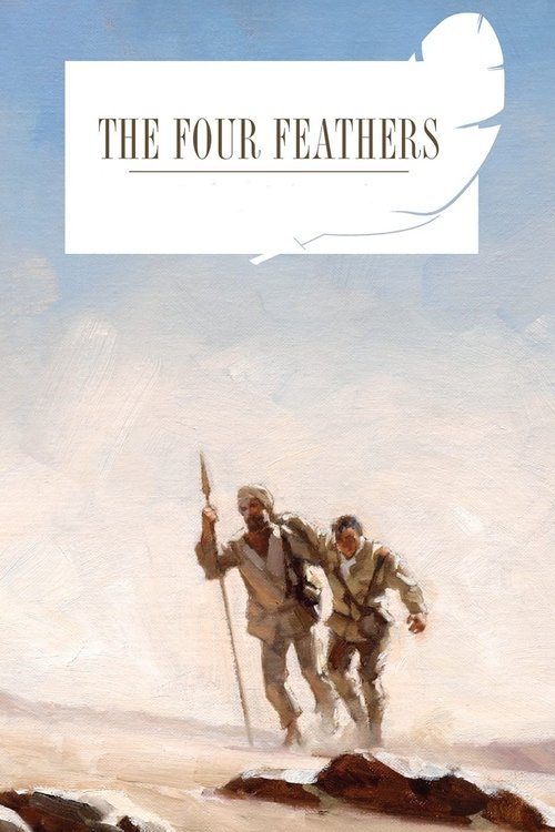 The poster features two men in rugged, earth-toned clothing walking through a barren landscape under a pale sky. The composition evokes a sense of adventure and isolation, with muted colors and a contemplative mood.