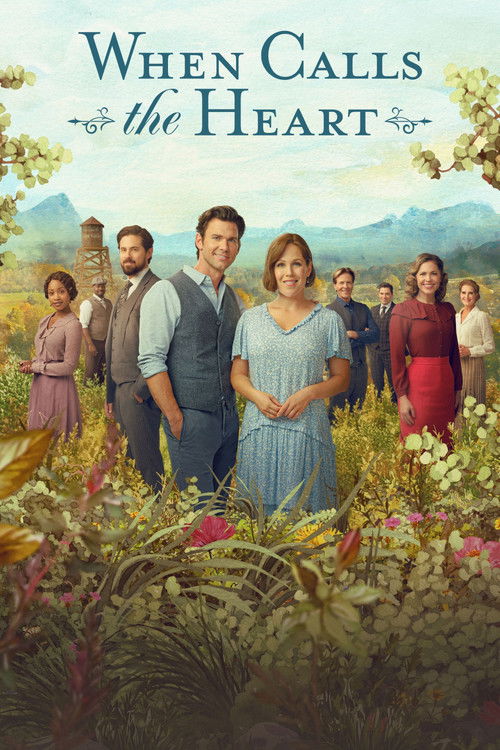 The poster features a group of people in a lush, vibrant garden setting, evoking a nostalgic and romantic atmosphere. The warm colors of the flowers and the soft lighting create a cozy, inviting mood that suggests a story of connection and shared experiences.
