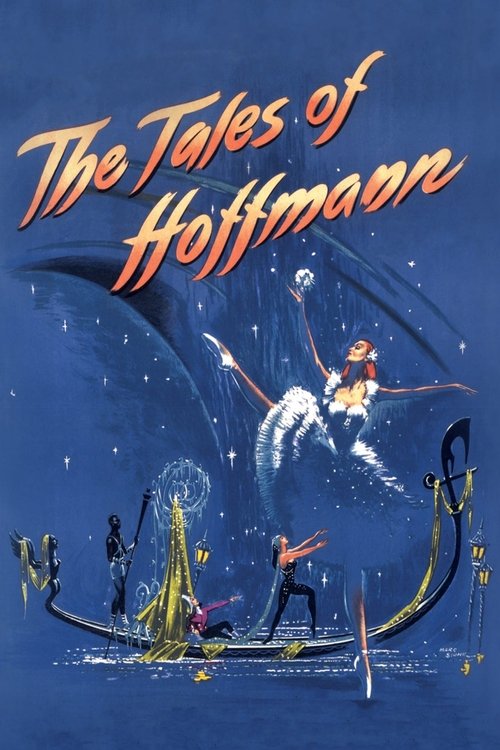 The poster depicts a whimsical scene with a man in a red hat and white coat flying through the night sky above a long, dark boat. Below, a group of figures in colorful costumes stand on the boat, watching the magical event. The deep blue background with stars and a crescent moon creates a mysteri...