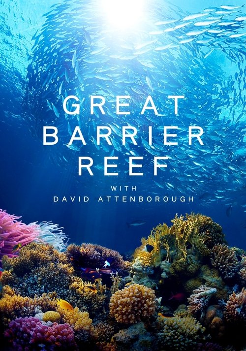 The poster captures the vibrant underwater world of the Great Barrier Reef, with colorful coral and marine life bathed in sunlight. The serene mood evokes wonder and awe, inviting viewers to explore the breathtaking beauty of this marine sanctuary.
