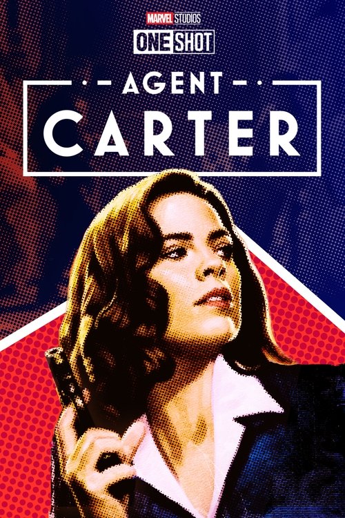 This movie poster features a striking woman with dark hair, wearing a white collared shirt and blue blazer, holding a gun. The bold red and white design creates a dramatic and intense mood. The One-Shot logo suggests a high-stakes action thriller.