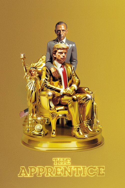 This golden statue depicts a man in a suit atop a throne, surrounded by three others in formal attire, all gleaming under warm lighting. The rich gold background and regal pose evoke a sense of power and ambition, capturing the essence of the show's competitive spirit.