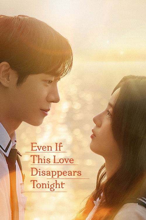 The poster features a romantic couple gazing into each other's eyes against a warm sunset backdrop. The soft golden hues and gentle expressions evoke a tender, nostalgic mood, hinting at a heartwarming story about enduring love despite the passage of time.