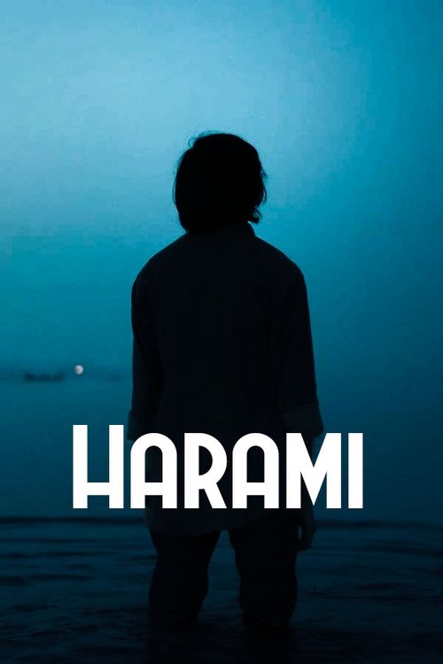 A silhouette of a person stands against a serene, twilight sky, evoking introspection and melancholy. The bold, white text "HARAMI" anchors the image, suggesting a poignant narrative about personal growth or transformation.