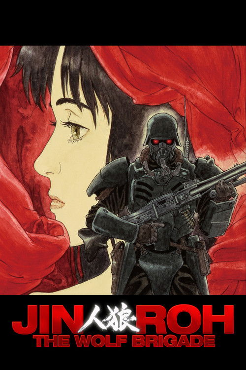 This movie poster features a striking red background with a woman's face on the left and a soldier in tactical gear on the right. The dramatic composition and intense colors evoke a sense of action and mystery, hinting at a thrilling adventure.