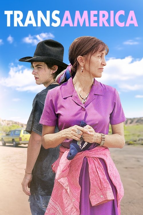 The poster features a young man in a black hat and purple shirt standing beside a woman in a pink dress, both gazing into the distance against a bright blue sky. The vibrant colors and serene atmosphere evoke a sense of adventure and exploration, capturing the essence of a classic western adventure.