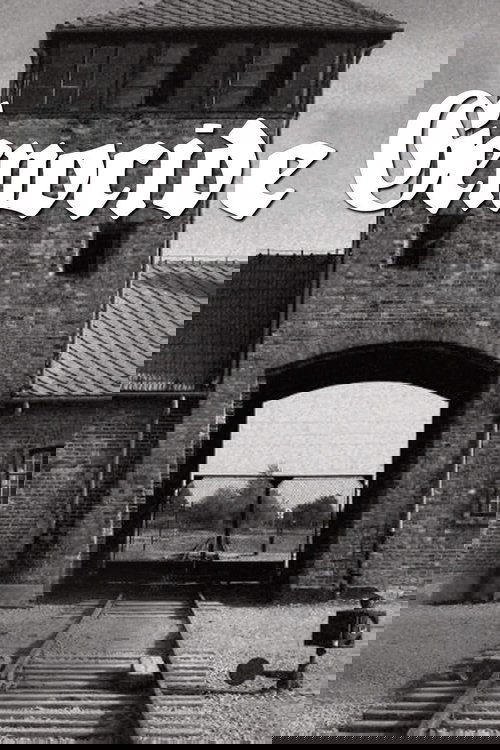 The poster features a grim, black-and-white image of a prison-like structure with an arched gateway. The word "Genocide" is prominently displayed in a gothic font, evoking a sense of horror and tragedy. The muted colors and somber atmosphere create a chilling mood, suggesting a dystopian or war-t...