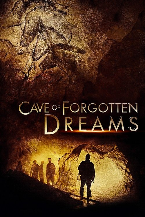 The poster features a dramatic cave scene with silhouettes of people walking through a glowing tunnel, evoking mystery and adventure. The warm, golden light contrasts with the dark, rugged textures of the cave walls, creating an atmospheric mood that hints at hidden secrets and the unknown.