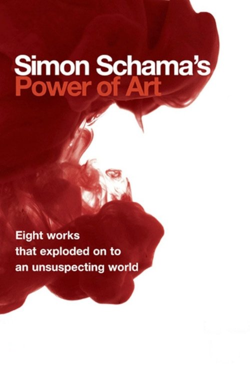 The poster features a dramatic red rose against a stark white background, symbolizing passion and intensity. The title "Power of Art" is prominently displayed in bold, white text, emphasizing the book's focus on cultural and artistic influence. The subtitle hints at the book's exploration of how ...
