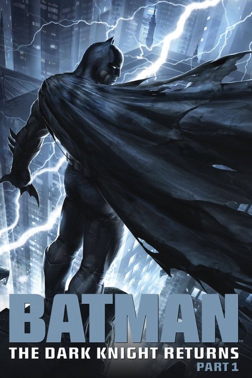 The poster features a powerful Batman figure in a flowing black cape, standing amidst dramatic lightning effects that create an intense and cinematic atmosphere. The dark, moody color palette enhances the mysterious and thrilling mood, emphasizing the superhero's strength and the epic scale of th...