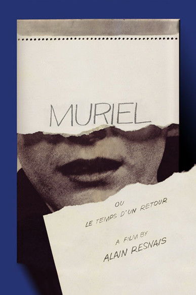 The poster features a close-up of a man's face, partially obscured by torn paper, evoking mystery and intrigue. The muted tones and shadowy figure create a somber mood, while the French text hints at a film about time and memory.