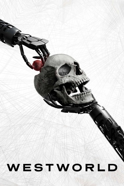 The poster features a menacing skull gripping a weapon, set against a stark white background. The dark, ominous colors evoke a sense of dread and suspense, suggesting a thrilling and possibly horror-filled narrative.