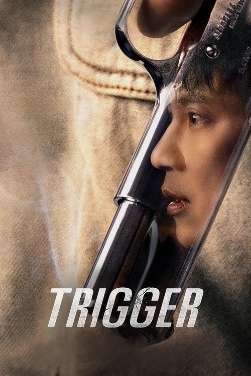 The poster features a close-up of a young man with intense eyes, holding a gun that reflects his face in the frame. The muted, earthy tones and gritty texture evoke a suspenseful, noir atmosphere, suggesting a thriller or action drama.