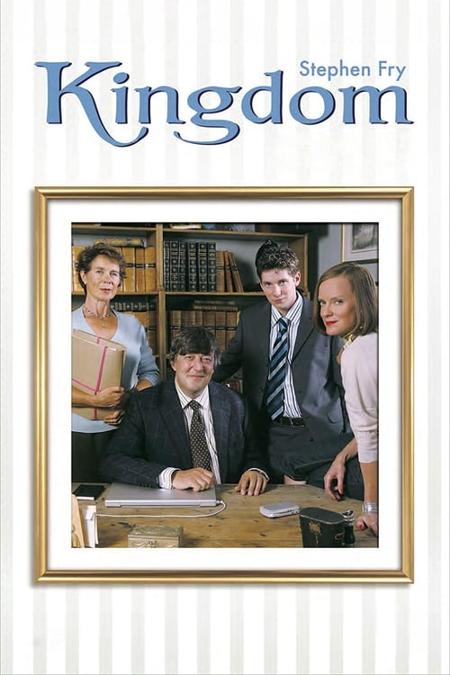 The poster features four characters in a warm, inviting scene with rich gold and warm tones. The mood is professional yet approachable, suggesting a sitcom with a friendly cast.