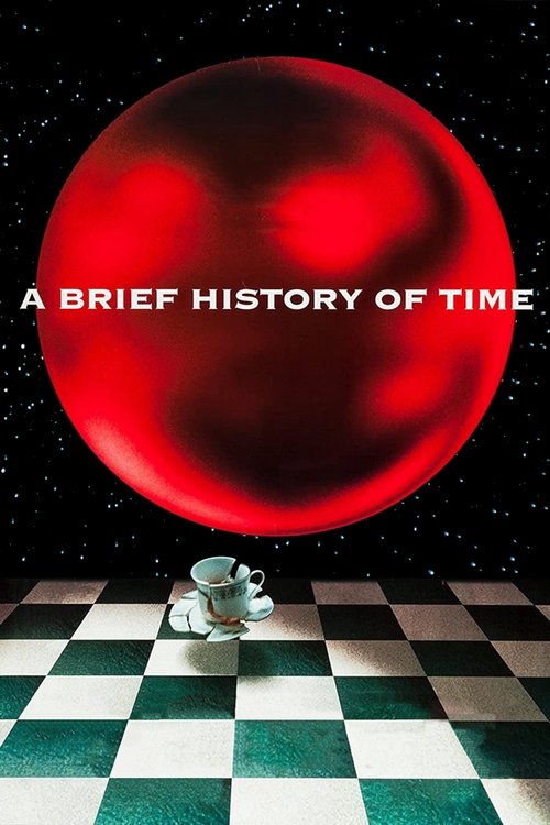 The poster features a small astronaut figure standing on a checkered floor beneath a massive red sphere against a starry backdrop. The dark, mysterious atmosphere combined with the futuristic elements creates an intriguing and thought-provoking mood.