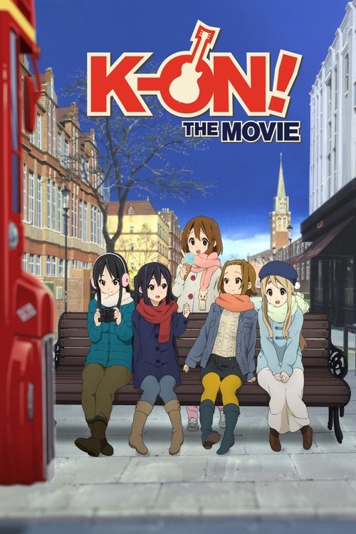 This vibrant movie poster features five animated characters standing on a London street, exuding youthful energy against a backdrop of classic British architecture. The bright red double-decker bus adds a pop of color, while the cheerful blue sky and sunny day create a lively, nostalgic atmospher...