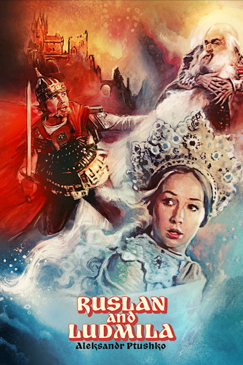 This movie poster depicts a dramatic fantasy scene with a young woman in the foreground, surrounded by ancient warriors and mythical creatures. The fiery reds, dark blues, and golden hues create a vivid and intense atmosphere, suggesting epic adventure and mythical storytelling.