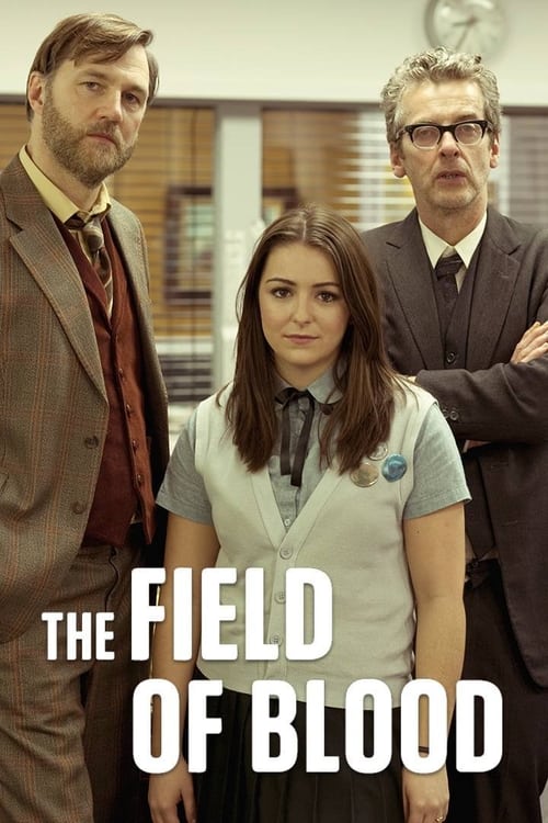 The poster features three characters in a somber, tense atmosphere. The muted tones of brown, beige, and gray create a serious mood, while the white text stands out against the darker background. The characters' expressions convey a sense of concern or conflict, hinting at the drama surrounding t...