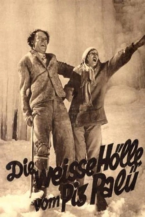 The poster features two men in rugged, earth-toned clothing against a desolate, dusty backdrop. The man on the left looks concerned while the man on the right points dramatically, suggesting a sense of urgency or danger. The sepia-toned image evokes a gritty, historical atmosphere, hinting at a d...