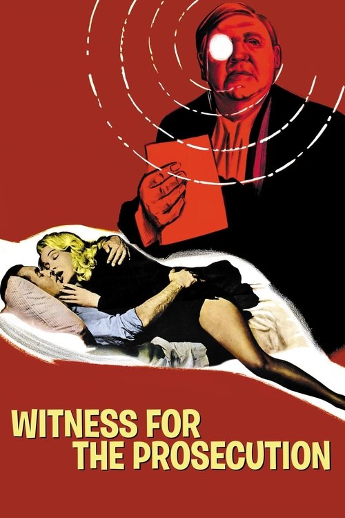The poster features a dramatic scene with a man in a suit holding a red envelope, surrounded by concentric circles suggesting a network or conspiracy. A woman lies on a white surface, appearing injured or unconscious, while another figure watches from above. The bold red background and yellow tex...
