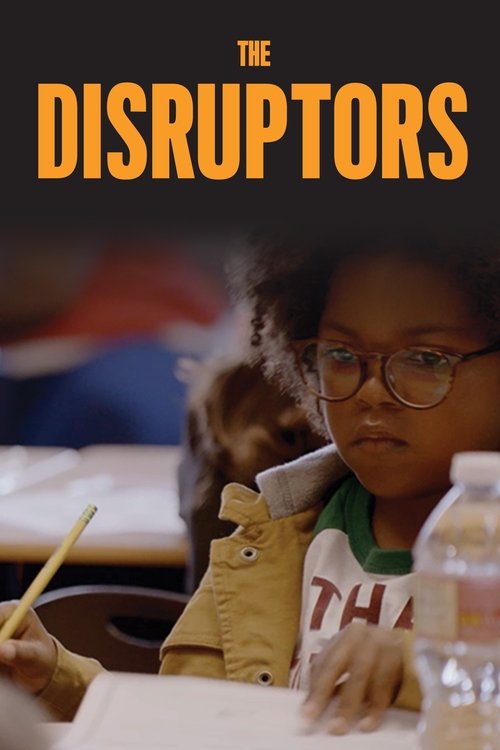 The poster features a young girl with glasses and curly hair, wearing a yellow jacket, intently studying in a classroom. The warm orange and yellow tones create a cozy atmosphere, while the blurred background suggests a school setting.