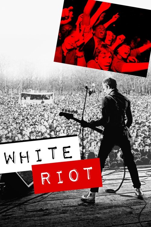 This poster captures the gritty atmosphere of the film, featuring a lone musician playing guitar against a backdrop of a crowded concert hall. The stark black-and-white contrast is juxtaposed with vivid red highlights, symbolizing rebellion and passion. The mood is intense and raw, reflecting the...