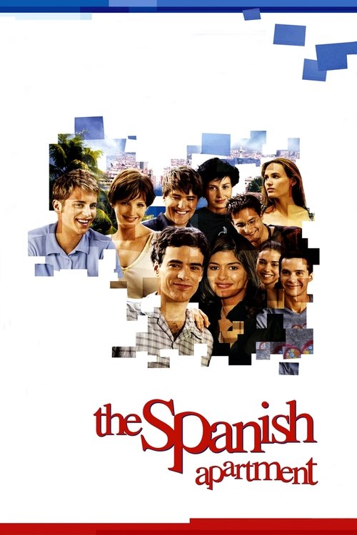 The poster features a group of diverse young people in a collage style, with vibrant blue and red accents. The mood is playful and youthful, suggesting a comedic or family-oriented theme.