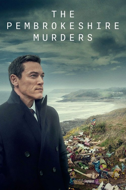 The poster features a somber portrait of a man in a dark coat against a backdrop of a desolate coastal landscape littered with discarded plastic bottles. The muted colors and melancholic atmosphere evoke a sense of tragedy and environmental decay, underscoring the show's theme of environmental de...