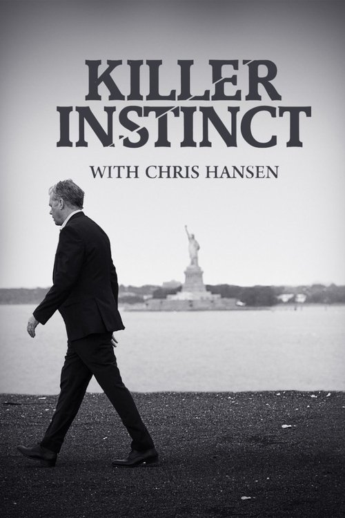 The black-and-white poster features a man in a suit walking toward the Statue of Liberty, evoking mystery and intrigue. The stark monochrome palette enhances the suspenseful mood, while the bold title and actor name suggest a gripping narrative.