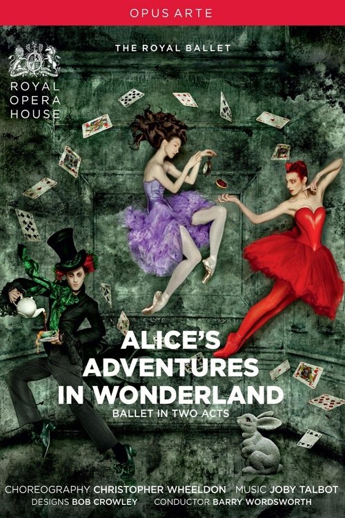 The poster features two women dancing against a dark, mysterious background with floating letters. The red dress girl exudes energy, while the purple-clad woman appears more graceful. The overall mood is whimsical and enchanting, capturing the essence of a magical adventure.
