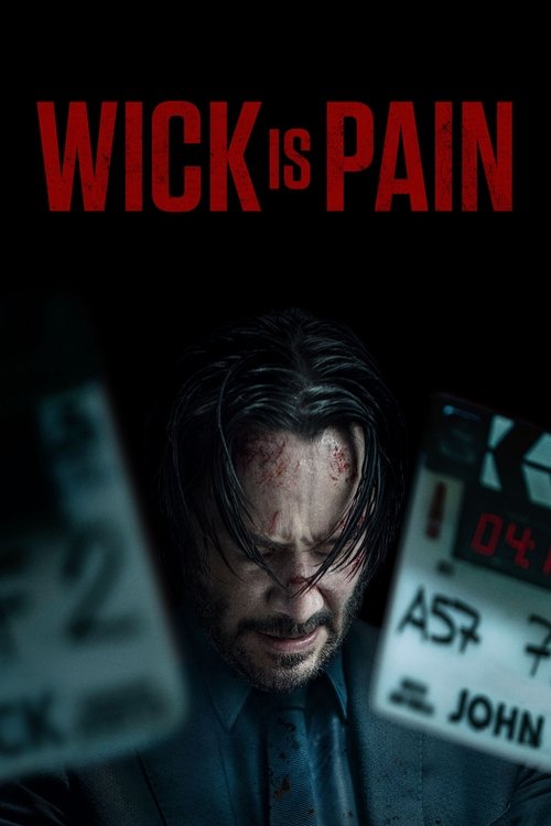 The poster features a grim, bloodied man with a haunted expression, surrounded by eerie, blurred signs. The dark, ominous colors and unsettling imagery evoke a chilling horror atmosphere, suggesting a supernatural or psychological thriller.