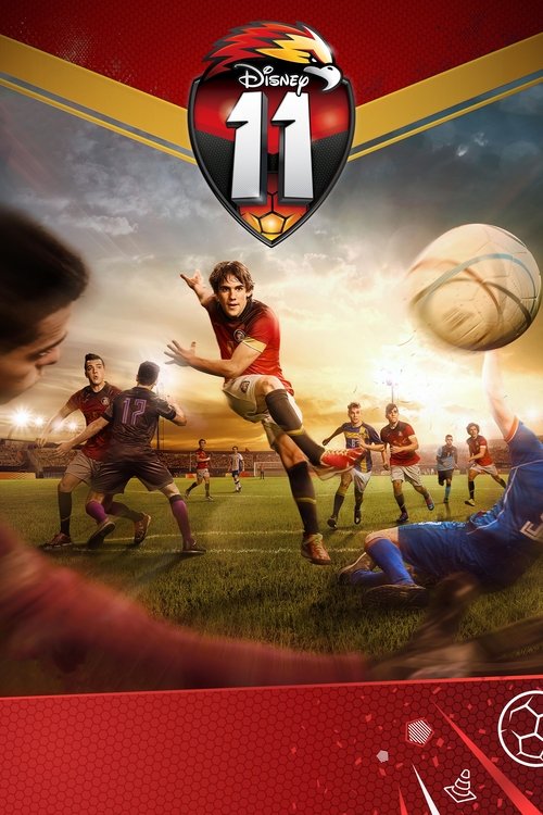 The poster showcases a dynamic soccer scene with a central player in red and white, surrounded by teammates in various uniforms. The background features a dramatic sunset sky, adding warmth and energy to the image. The vibrant red and yellow color scheme creates an energetic and exciting atmosphe...