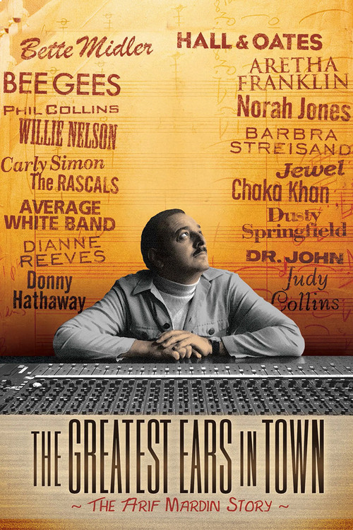 The poster features a man in a suit sitting at a computer, surrounded by a list of names and titles. The background is a warm yellow, and the text is in various fonts and sizes, creating a dynamic and engaging visual. The overall mood is professional yet approachable, suggesting a blend of entert...