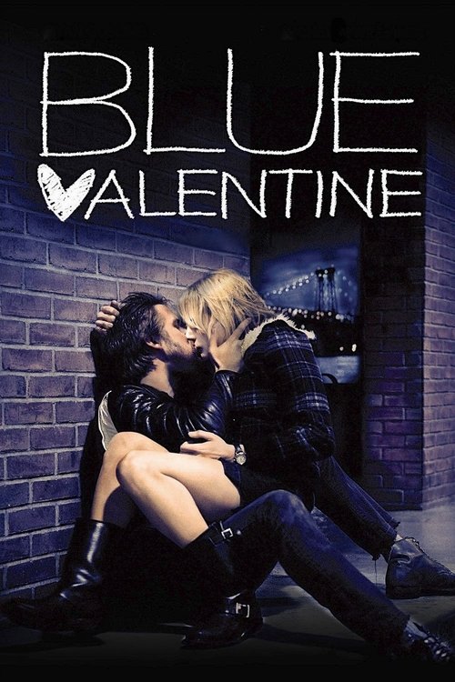The poster features two women in black leather outfits, one leaning affectionately against the other. The dark, moody atmosphere with a brick wall backdrop and cool lighting enhances the romantic and dramatic mood.