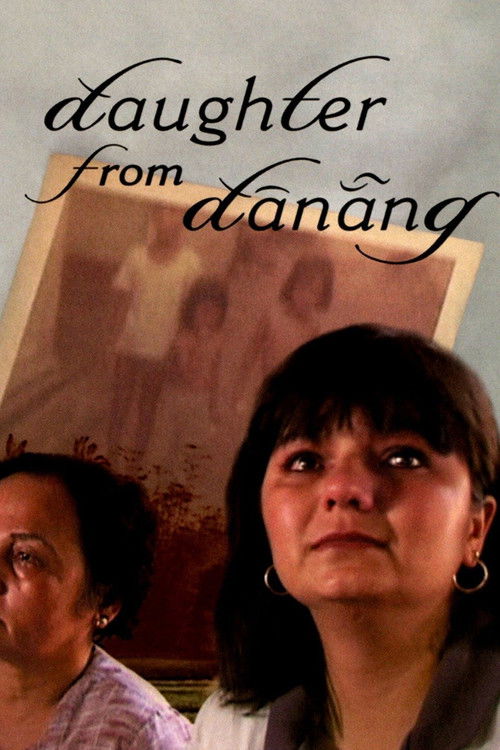 The poster features a woman with dark hair looking upward, surrounded by a warm, nostalgic scene of a family. The muted tones and soft lighting evoke a sense of longing and familial connection.