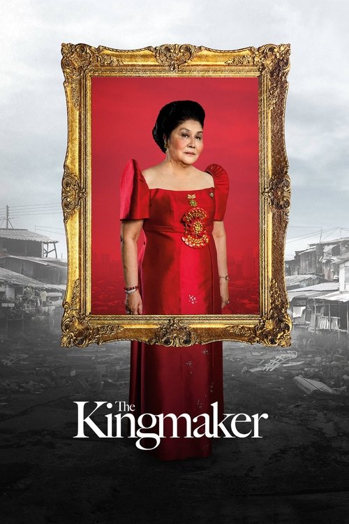 The poster features a striking portrait of a woman in a red outfit, framed by an ornate gold border. The background is a muted, sepia-toned cityscape, evoking a sense of nostalgia or historical drama. The overall mood is dramatic yet serene, suggesting themes of power, tradition, and perhaps a bl...