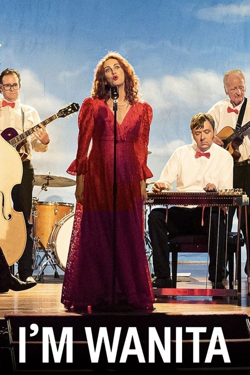 The poster features a vibrant red and purple dress, symbolizing the film's romantic and dramatic themes. The band members are dressed in formal attire, creating a sophisticated atmosphere. The bright colors and dynamic composition evoke a sense of excitement and anticipation, reflecting the film'...