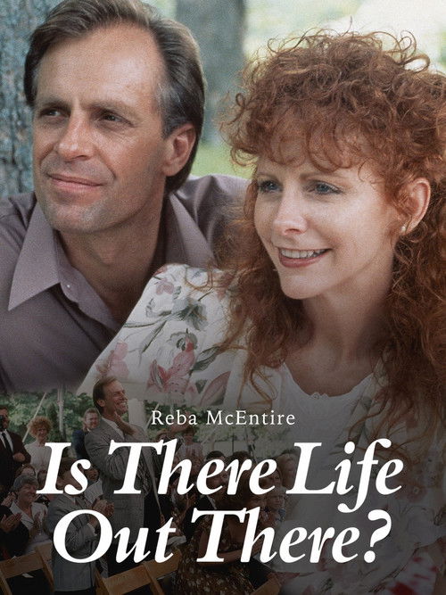 The poster features a man and woman with warm, inviting tones. The man has short gray hair and wears a casual shirt, while the woman has curly red hair and a floral dress. The mood is hopeful and nostalgic, suggesting a story about life and memories.