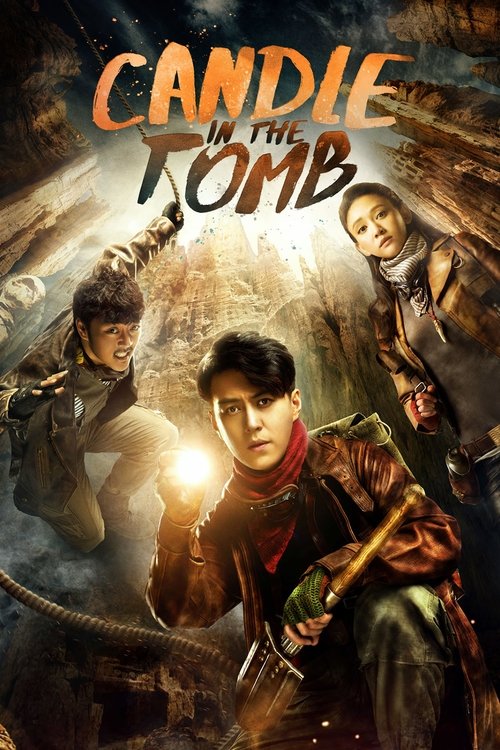 The poster features a dramatic scene with a central figure holding a glowing candle, surrounded by other characters in a mystical, ancient setting. The warm golden tones and dramatic lighting evoke a sense of adventure and mystery, capturing the essence of the show's thrilling narrative.