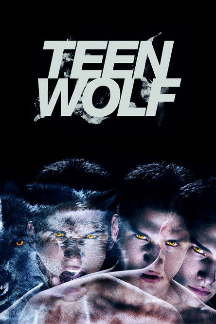 The poster features three muscular men with intense, piercing eyes against a stark black background. The title "TEEN WOLF" is boldly displayed in white, jagged lettering at the top. The overall mood is gritty and intense, suggesting a high-stakes action thriller.