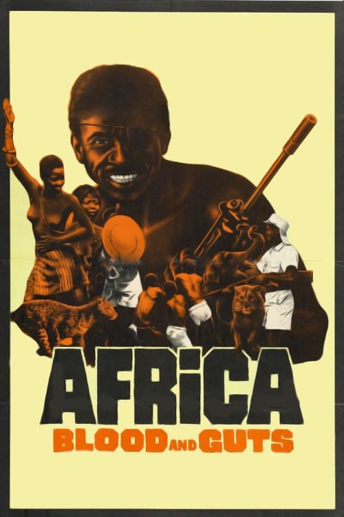 This poster features a powerful African man with a wide smile, surrounded by other figures in action poses. The bold, earthy colors evoke a sense of raw energy and historical significance. The overall mood is one of determination and resilience.