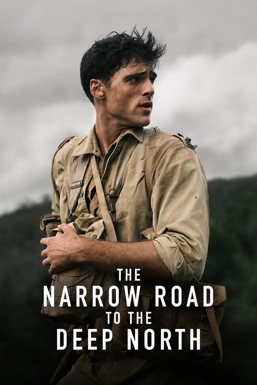 The poster features a rugged man in a beige uniform, holding a rifle, set against a moody, overcast sky. The muted earth tones and shadowed landscape evoke a sense of adventure and danger, capturing the essence of a historical expedition into the unknown.